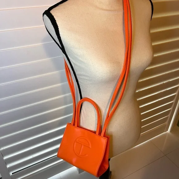 Telfar Vibrant Orange Mini Bag - Picture 5 of 7